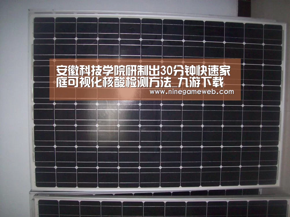 安徽科技学院研制出30分钟快速家庭可视化核酸检测方法_九游下载
